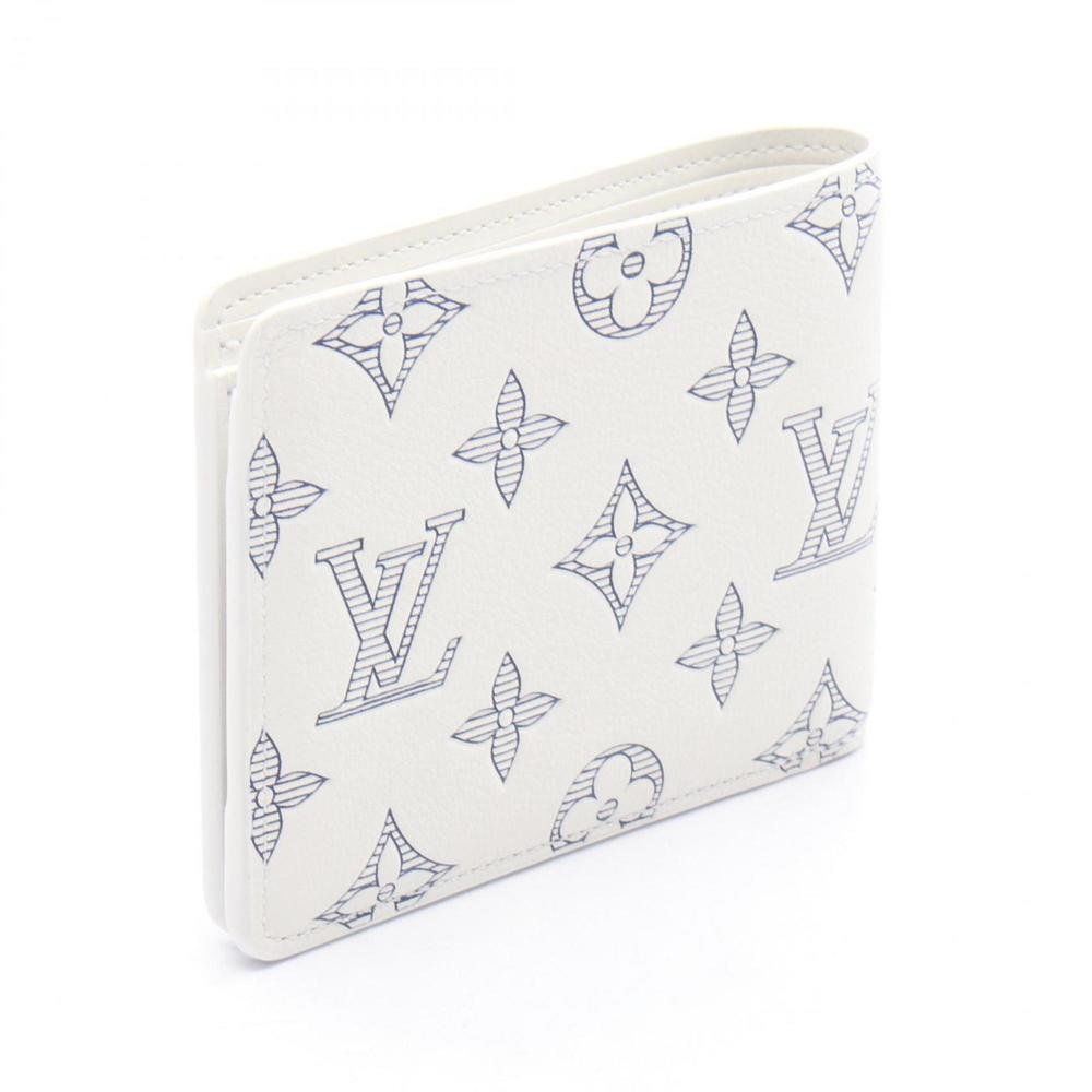 Louis Vuitton Portefeuille Multiple Bifold Wallet, Leather, Monogram Shadow, ... - Picture 2 of 4